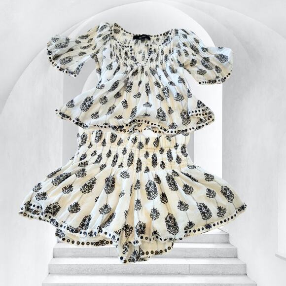 Isabel Marant Tops - Isabel Marant Berit Paisley Two-Piece Matching Set Smocked